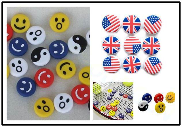 Racket Vibration Dampener - ابتسامة العلم الوطني مضرب تنس المثبط