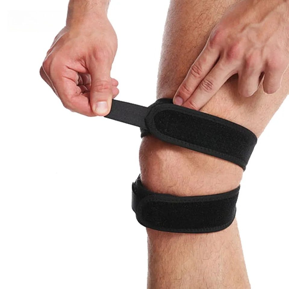واقي ركبة مضغوط مرن بفتحة للرك - مراجعة Knee Brace Badminton وسعره