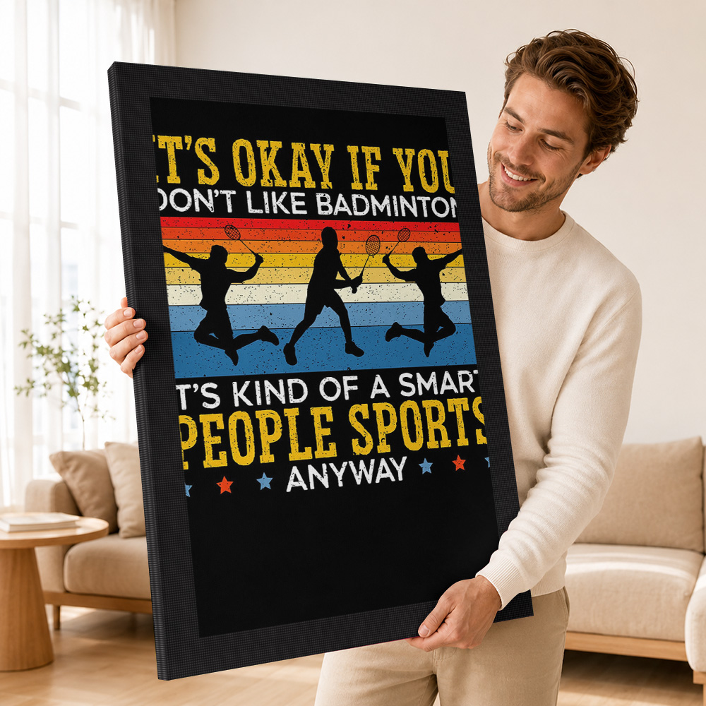 لوحة قماشية للاعب الريشة الطائ - مراجعة Badminton Poster وسعره