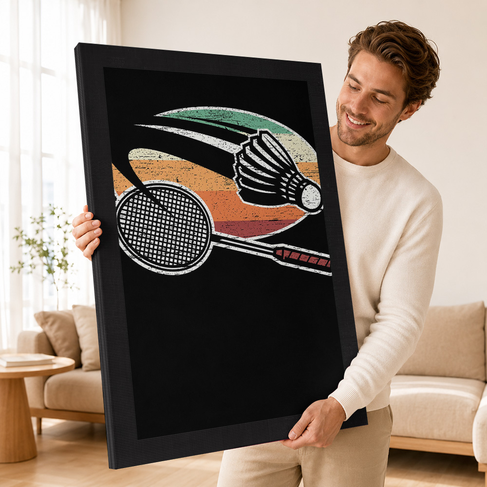 لوحة قماشية لرياضة الريشة الطا - مراجعة Badminton Poster وسعره