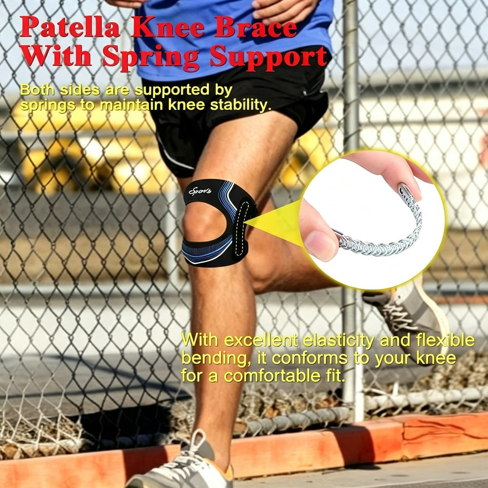 1-2 قطعة من دعامة الركبة لدعم  - مراجعة Knee Brace Badminton وسعره