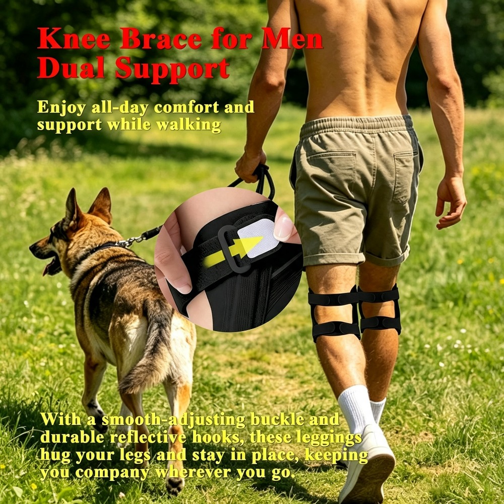 1-2 قطعة من دعامة الركبة لدعم  - مراجعة Knee Brace Badminton وسعره