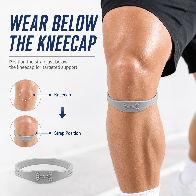 حزام الركبة مع وسادة ضغط مرنة  - مراجعة Knee Brace Badminton وسعره