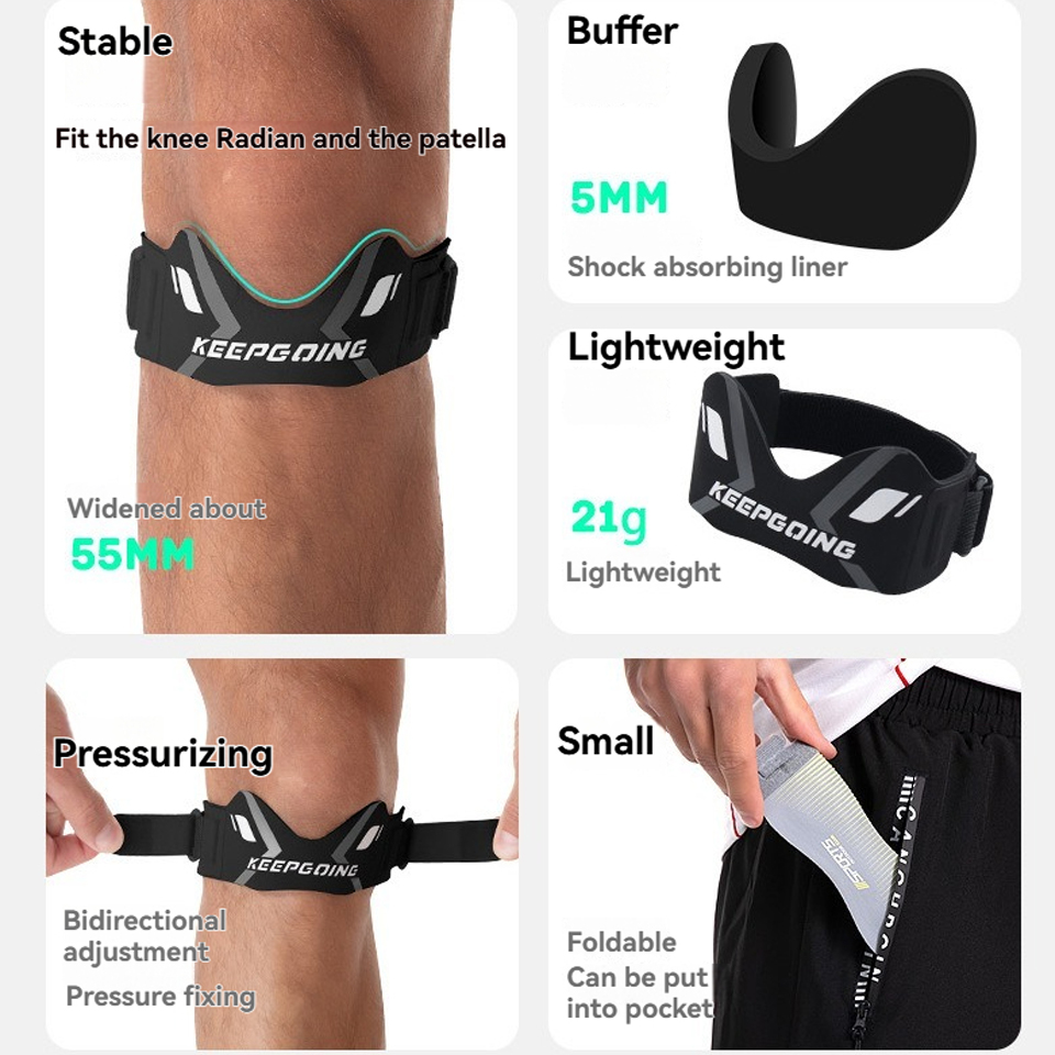GTUBIKE 1 قطعة الرضفة الفرقة ح - مراجعة Knee Brace Badminton وسعره