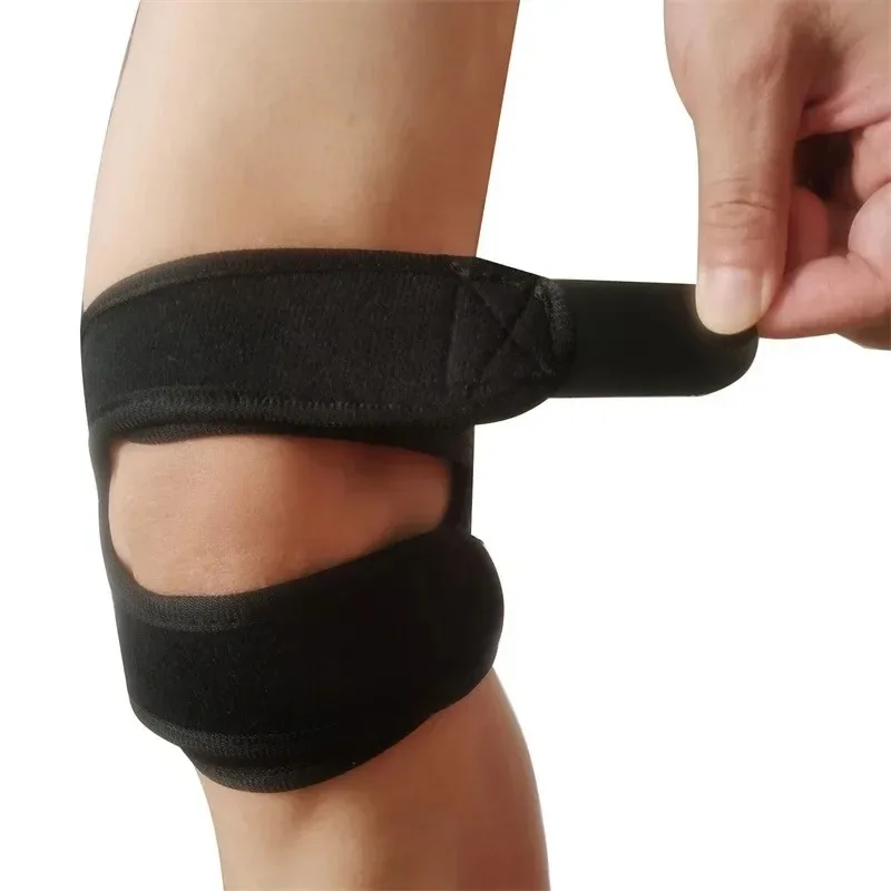دعامة ركبة مرنة مضغوطة مع فتحة - مراجعة Knee Brace Badminton وسعره