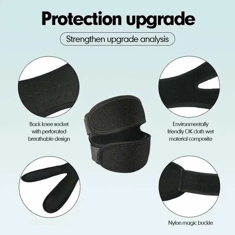 دعامة ركبة مرنة مضغوطة مع فتحة - مراجعة Knee Brace Badminton وسعره