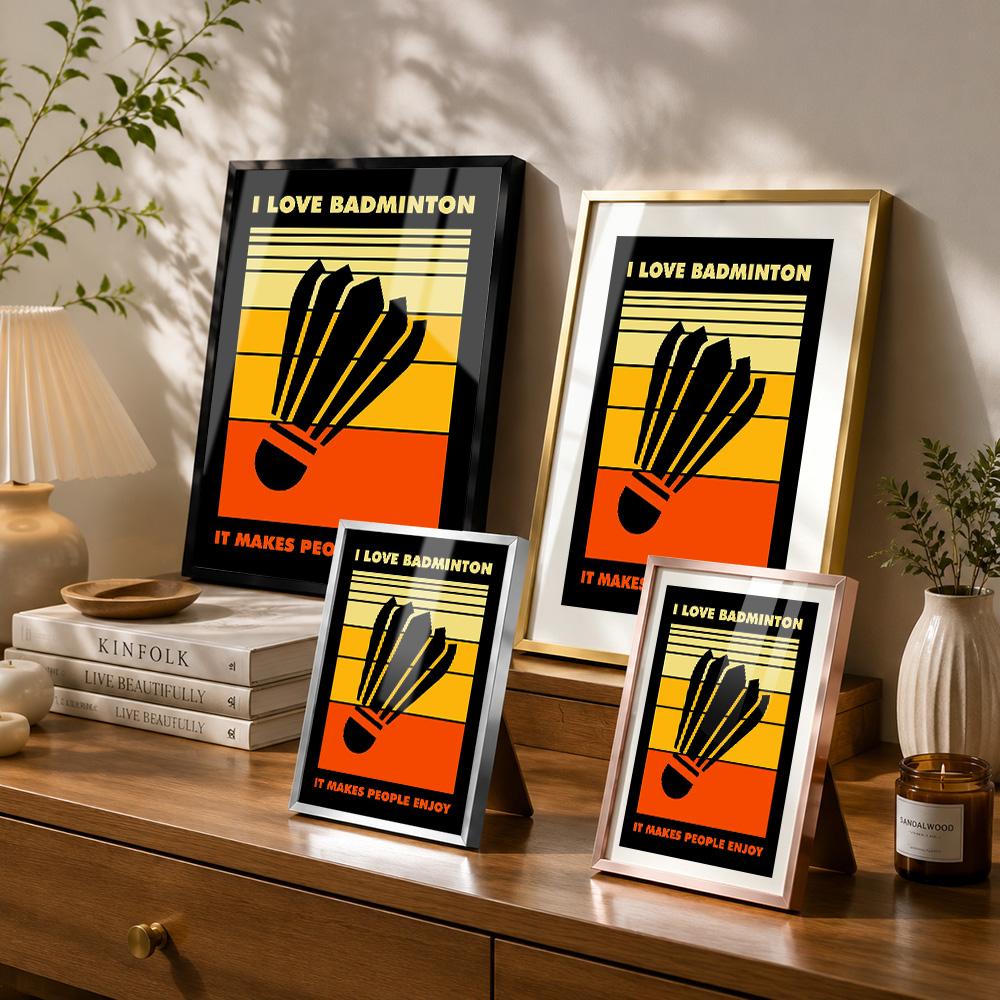 لوحة معدنية لرياضة الريشة الطا - مراجعة Badminton Poster وسعره