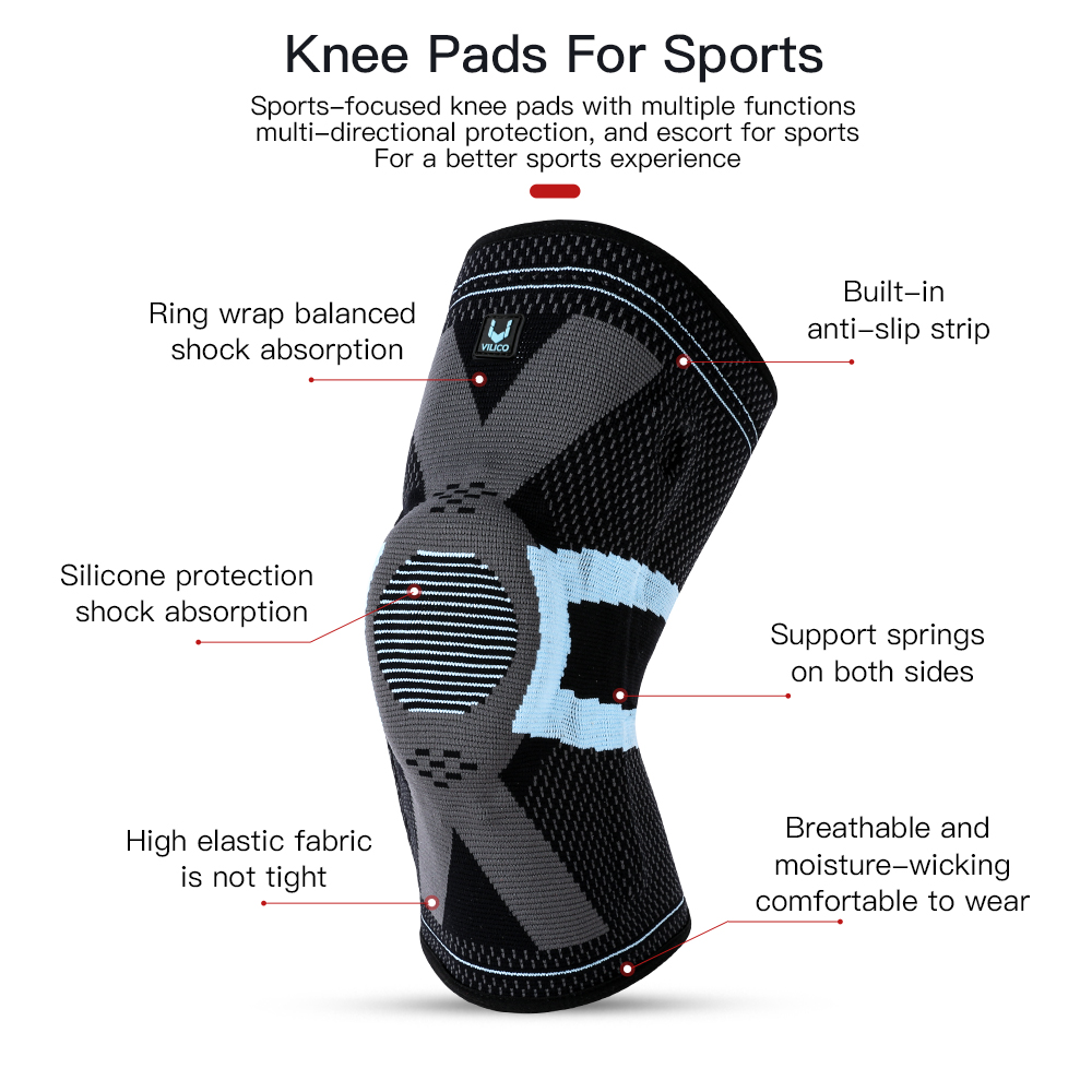 Vilico اللياقة البدنية منصات ا - مراجعة Knee Brace Badminton وسعره