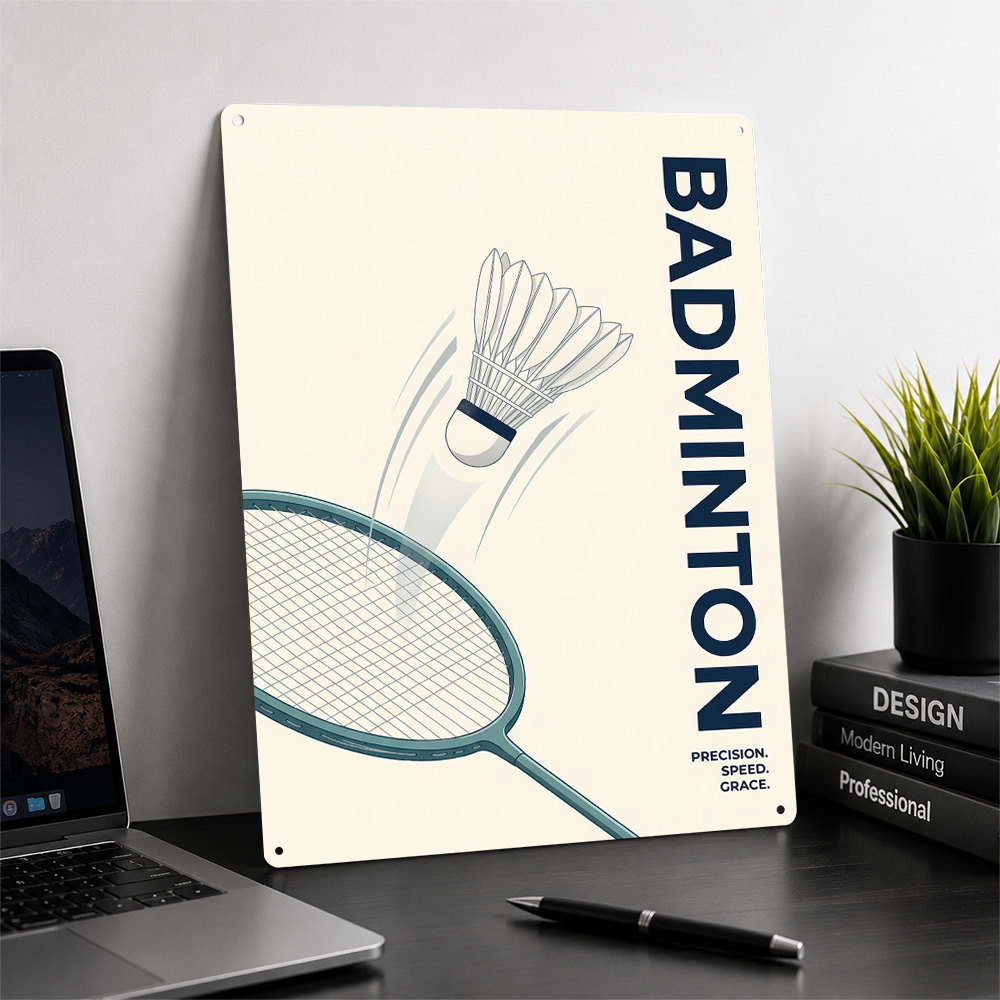 ملصق رياضي بسيط للريشة الطائرة - مراجعة Badminton Poster وسعره
